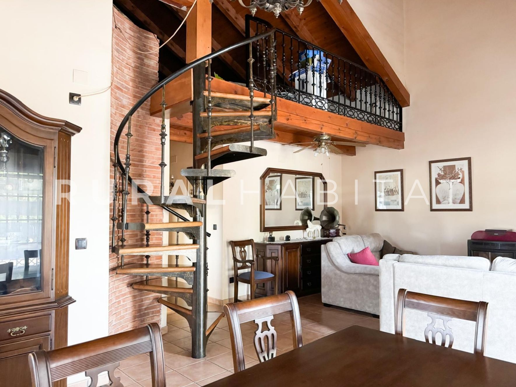 31 Finca ecuestre Naquera, Valencia - Vivienda comedor